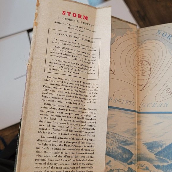 STORM By George R. Stewart 1941 Random House New York 1st Edition HC - Picture 8 of 10